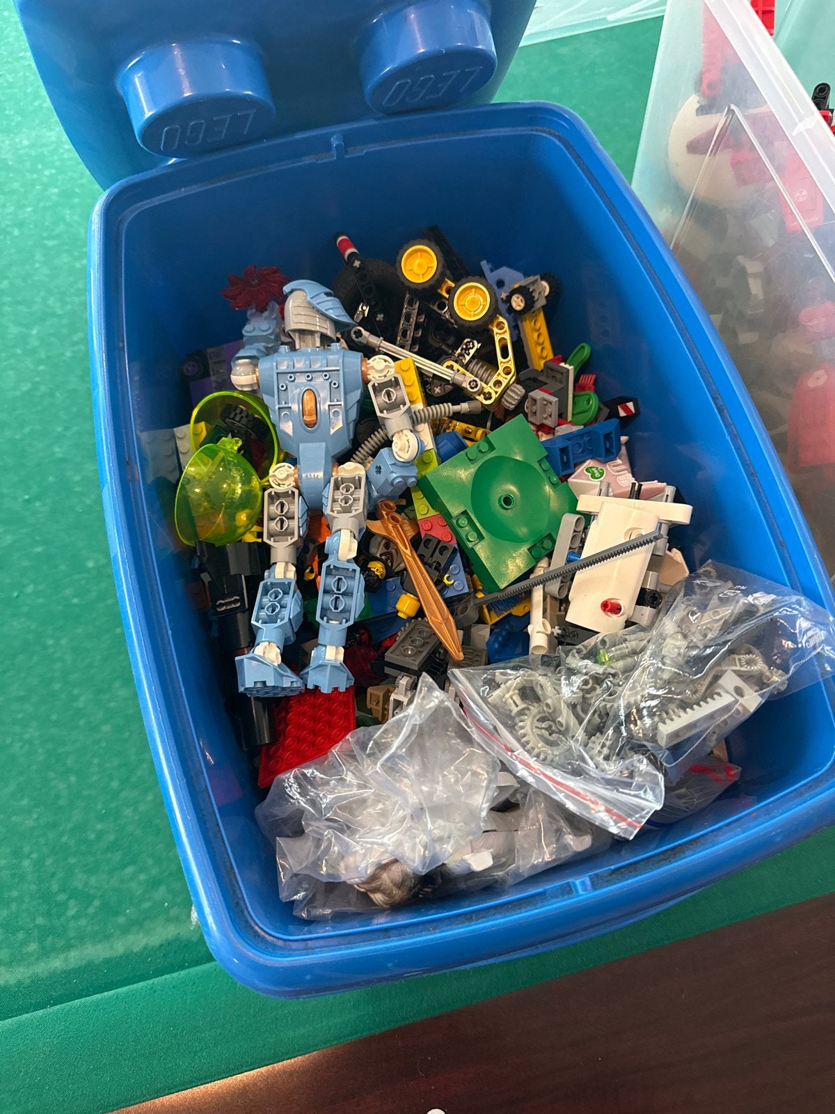 Grote partij LEGO - 3 bakken vol Technic, voertuigen & meer, Ophalen, Gebruikt, Inclusief extra onderdelen, Lego