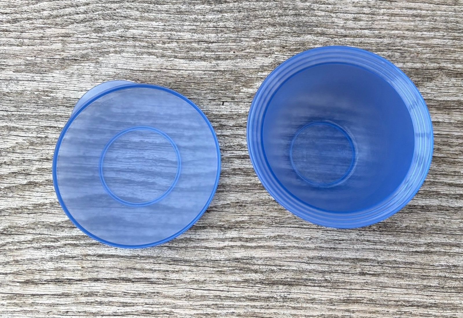 Tupperware vier voorraadbakjes: 550ml, 2x 650ml en 750ml, Gebruikt, Overige kleuren, Bewaardoos, Met deksel