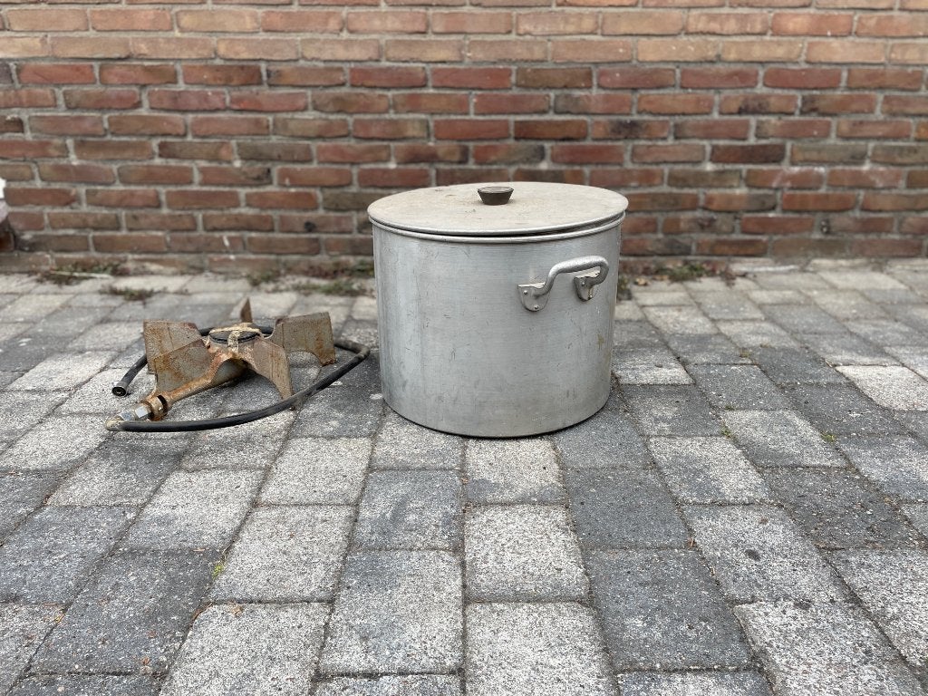 ouderwetse grote wasketel of weckpan met losse gaspit, Ophalen, Gebruikt, Overige materialen, Overige typen
