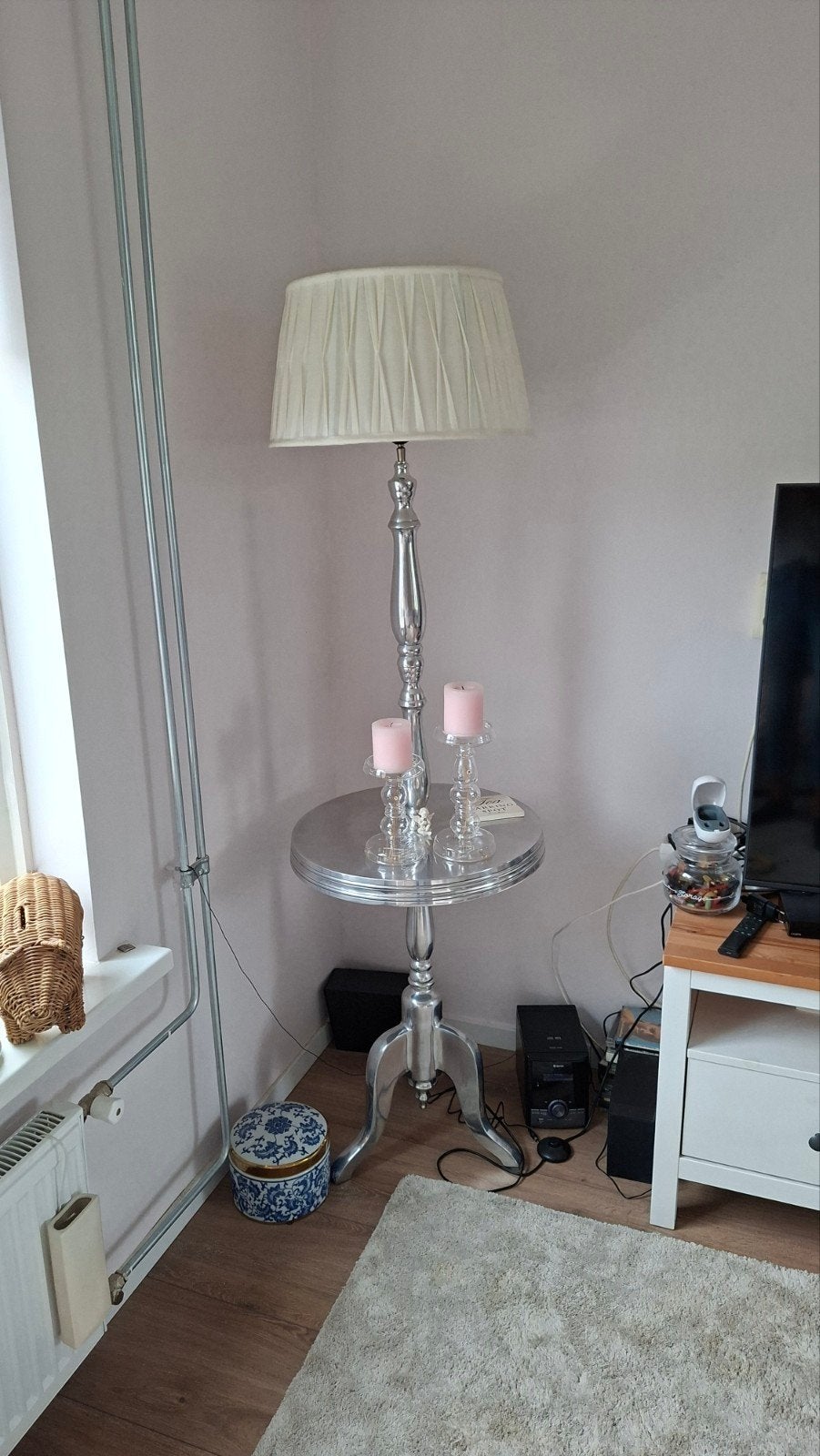 riviera maison lamp/tafel, Ophalen, Zo goed als nieuw, Minder dan 100 cm