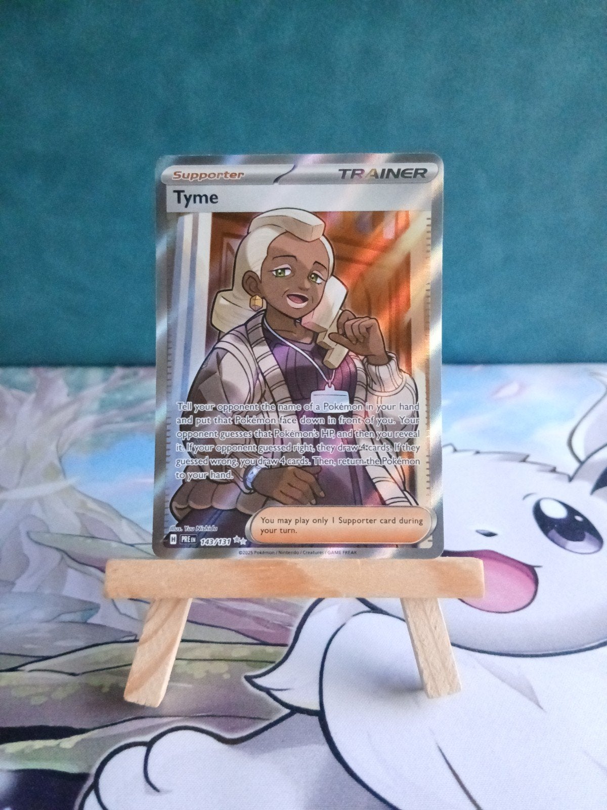 Tyme #143/131 Pokémon Prismatic Evolutions, Verzenden, Nieuw, Losse kaart, Foil