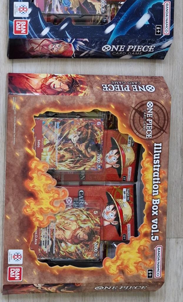 One piece illustration boxen vol5 en vol6 nieuw, Ophalen of Verzenden, Nieuw, Boosterbox, Foil