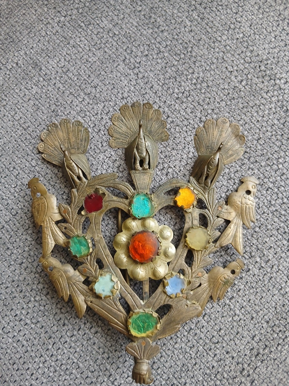 peru  Zuid-Amerika zilveren ?  tupu sierraad broche, Ophalen of Verzenden
