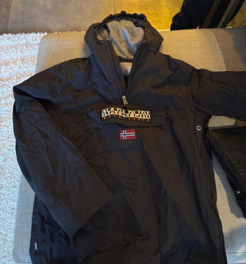 Napapijri regenjas maat 164, Kleding | Heren, Ophalen of Verzenden, Zo goed als nieuw, Overige maten, Blauw