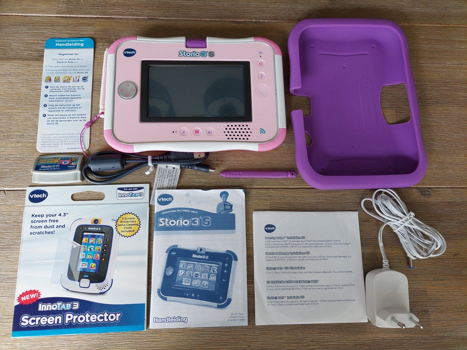 Vtech Storio 3S tablet roze met 7 spelletjes, Kinderen en Baby's, Verzenden, Zo goed als nieuw, 4 tot 6 jaar