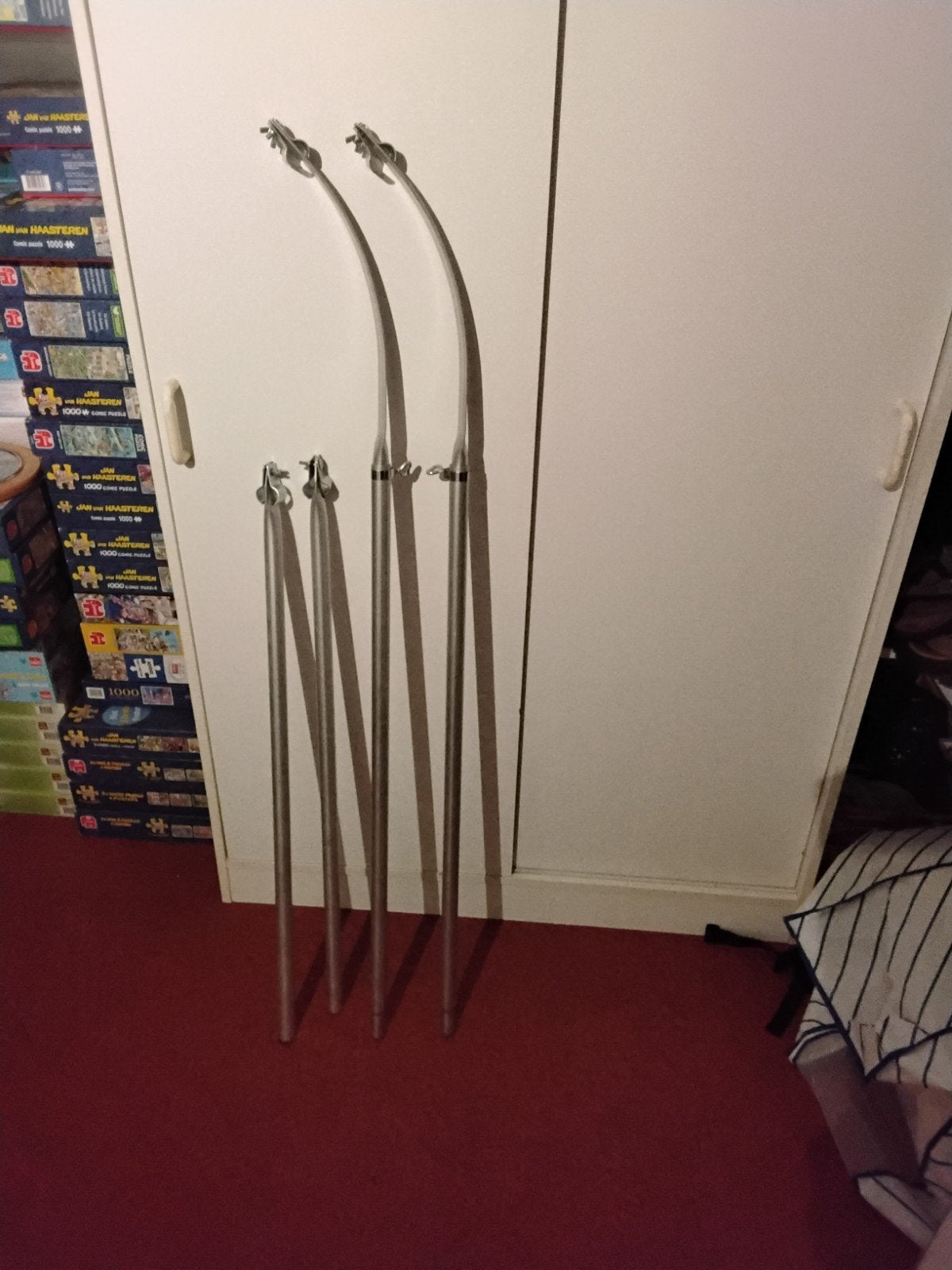 Aluminium voortent spanstokken 25/22, Ophalen