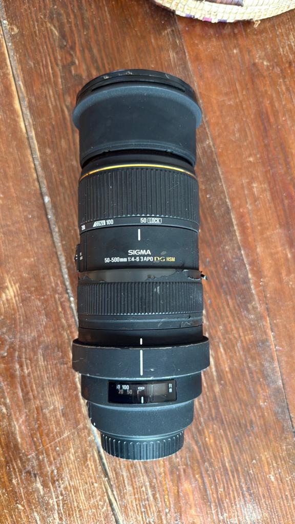 Sigma 50-500mm lens te koop, Audio, Tv en Foto, Fotografie | Lenzen en Objectieven, Ophalen of Verzenden, Gebruikt, Telelens
