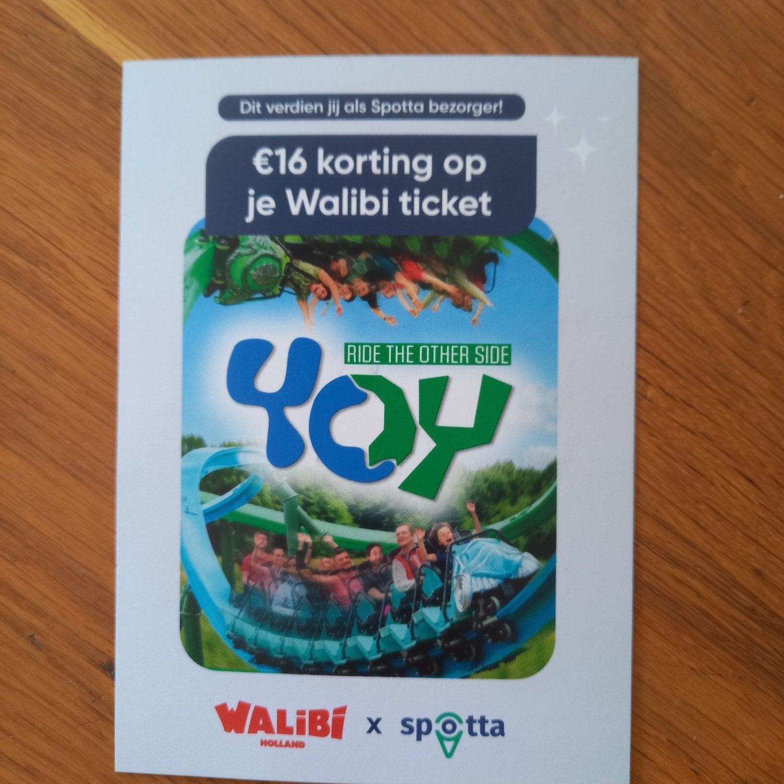 Walibi kortingscode, voor een zak snoep op te halen., Drie personen of meer, Kortingskaart