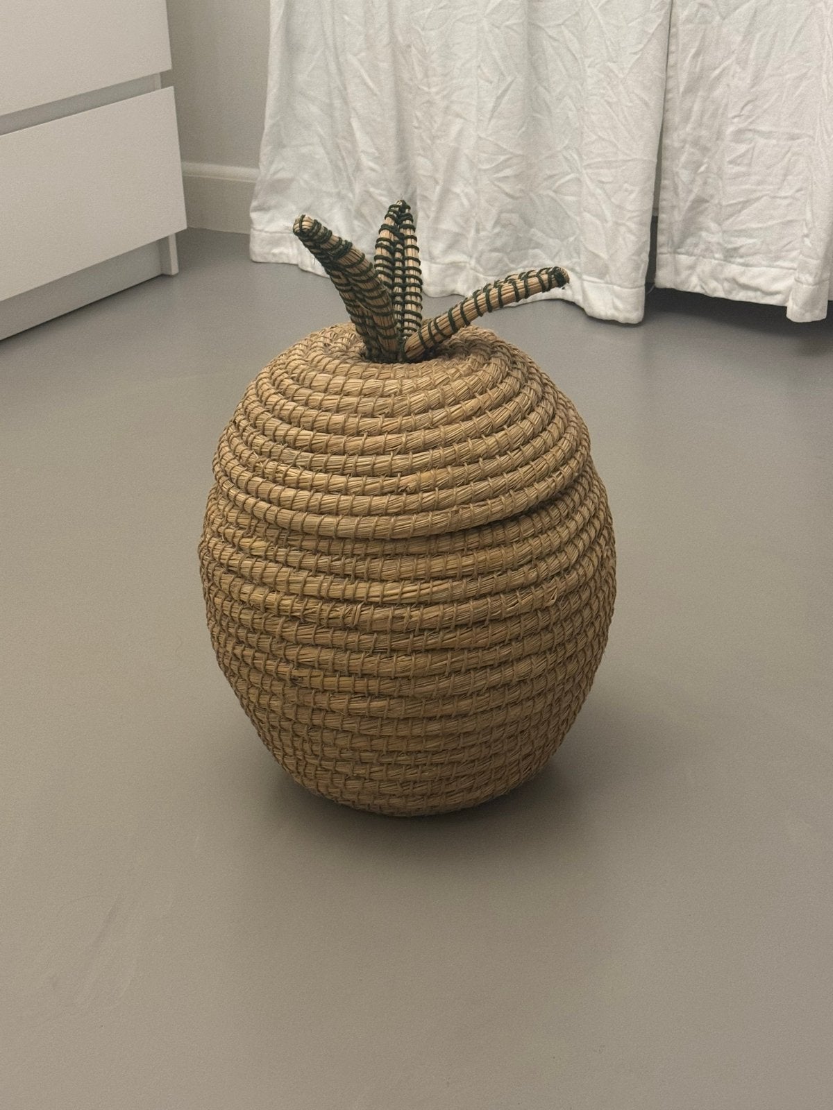 Leuke HEMA prullenbak voor kinderkamer - riet, Ophalen, Zo goed als nieuw, Minder dan 10 liter, Riet