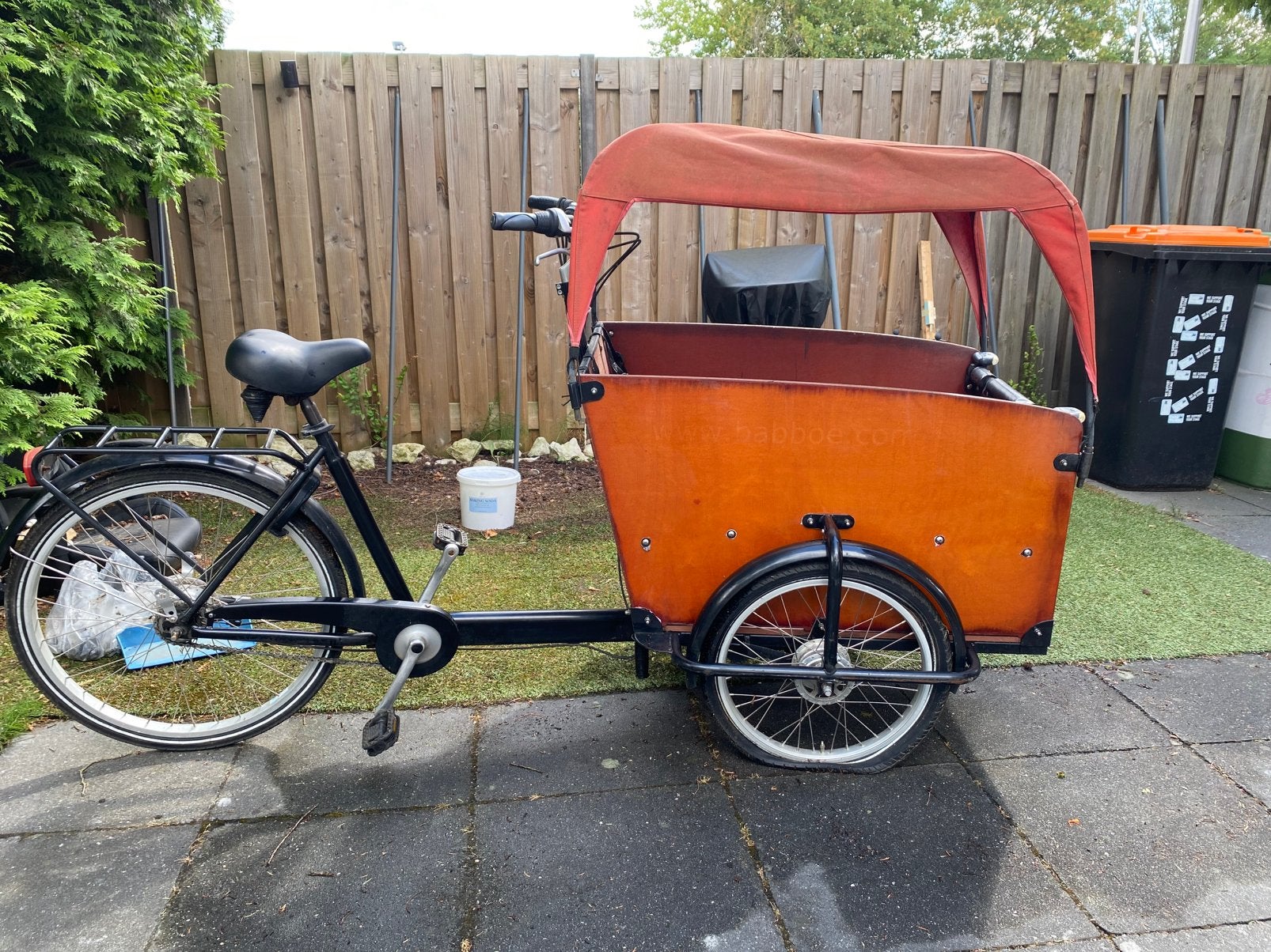 Bakfiets (niet elektrisch) opknapper!, Fietsen en Brommers, 4 kinderen of meer, Gebruikt, Huif, Trommelrem