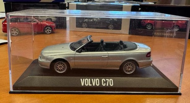 Minichamps Volvo C70 silver 1:43, Ophalen of Verzenden, Zo goed als nieuw, Auto, MiniChamps