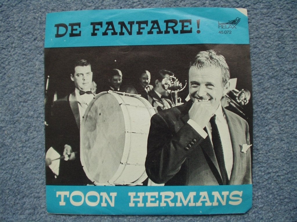 Toon Hermans De Fanfare. B-kant Tango Blue, Ophalen of Verzenden, Gebruikt, Overige formaten, Levenslied of Smartlap