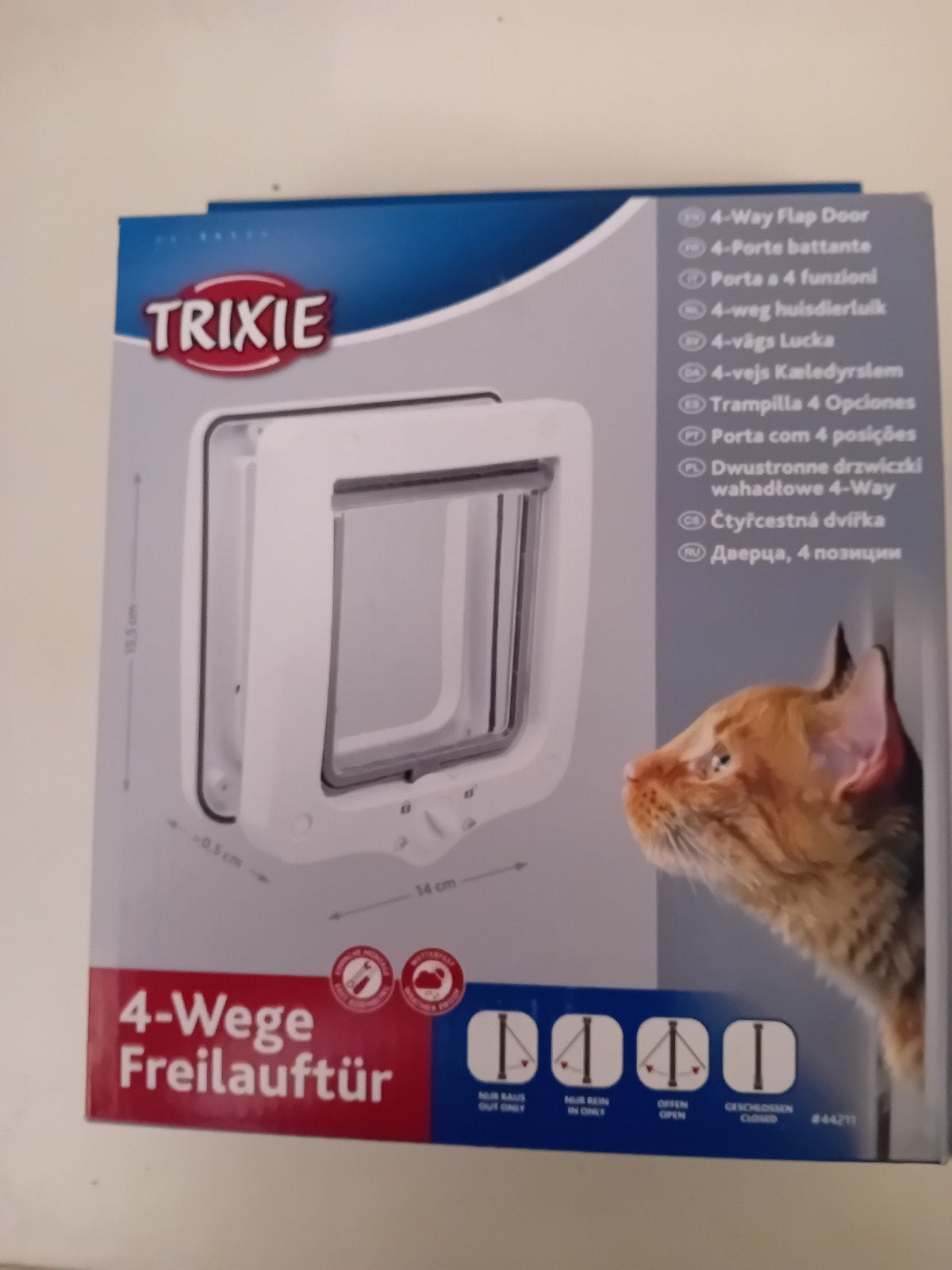 Trixie kattenluik met tunnel 4 weg, Ophalen of Verzenden, Nieuw