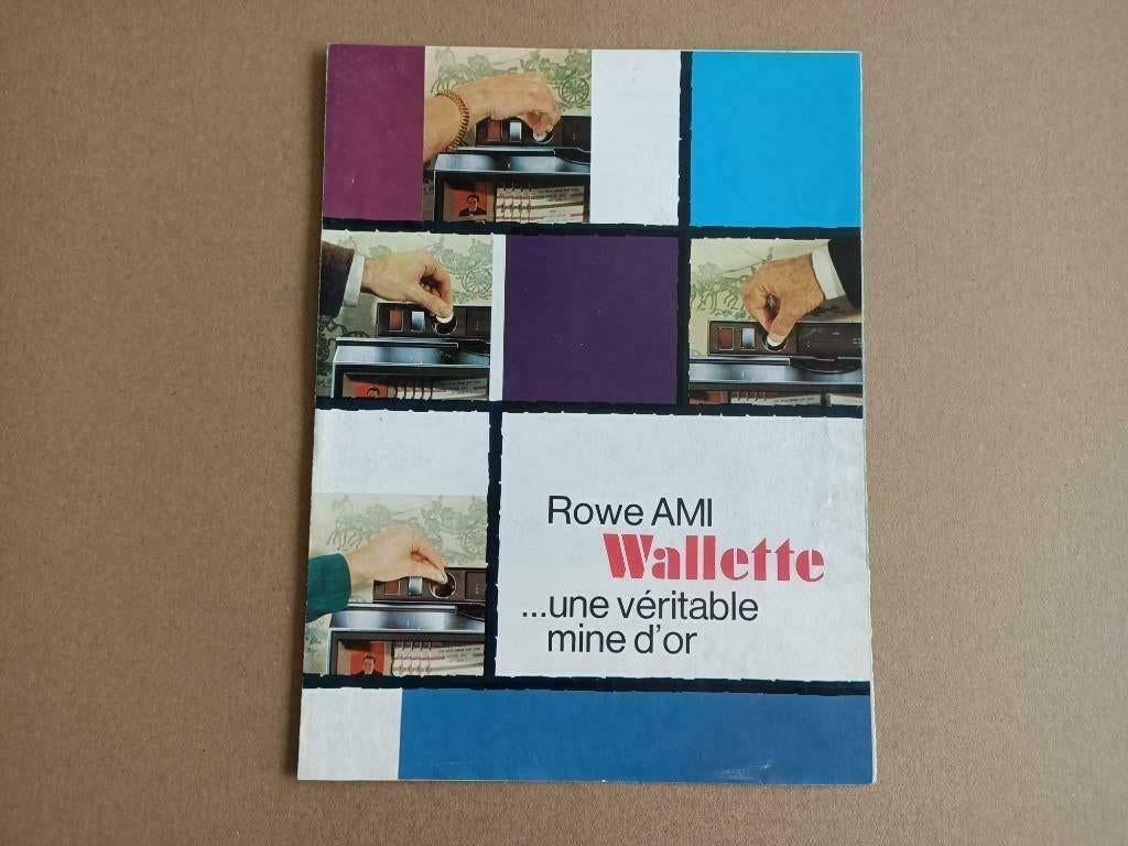 Folder: Rowe AMi Wallette (1966) jukebox, Verzenden, Gebruikt, 1950 tot 1960, Seeburg