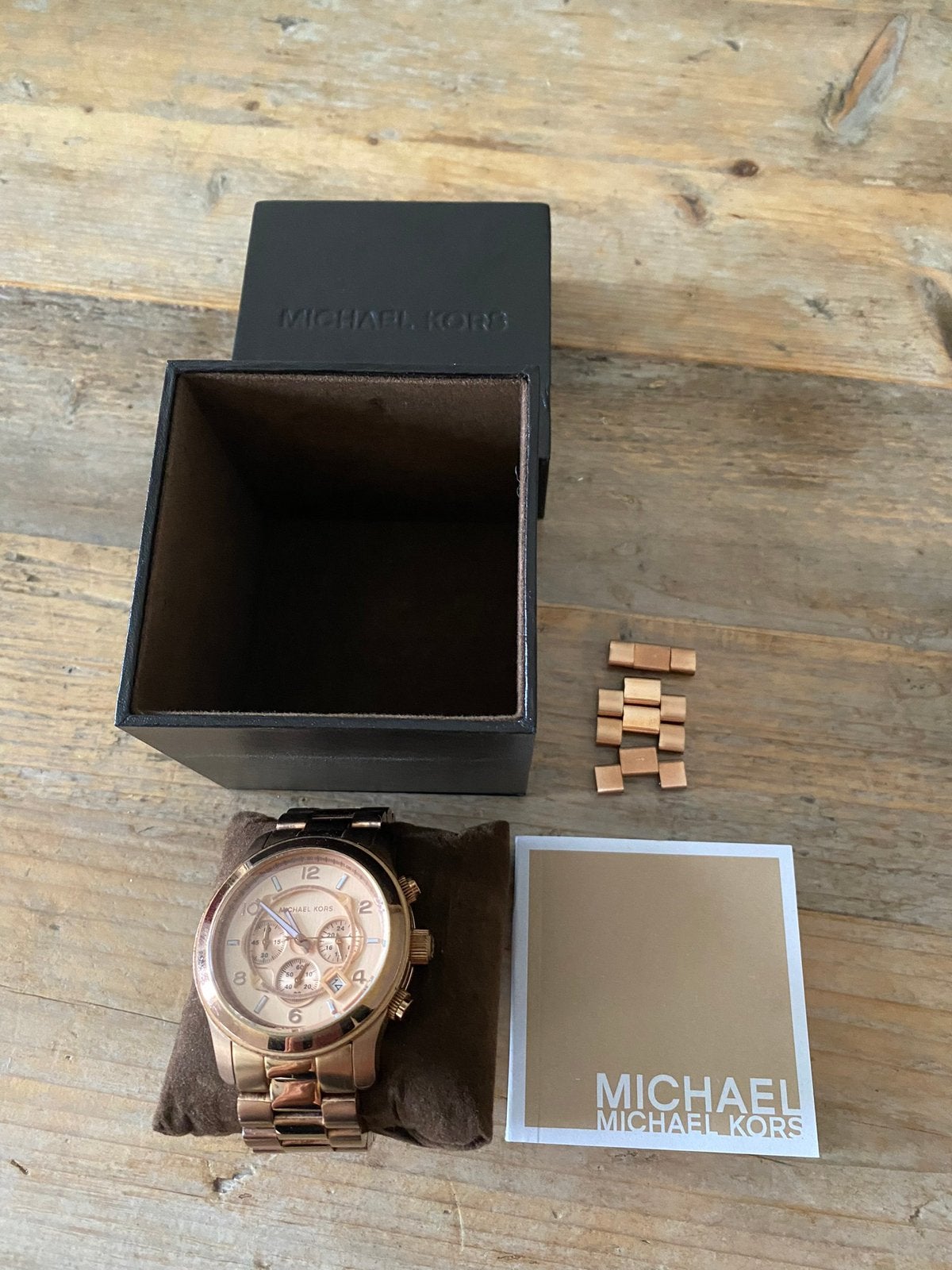 Rose gouden horloge Michael Kors, Ophalen of Verzenden, Zo goed als nieuw, Staal, Overige merken