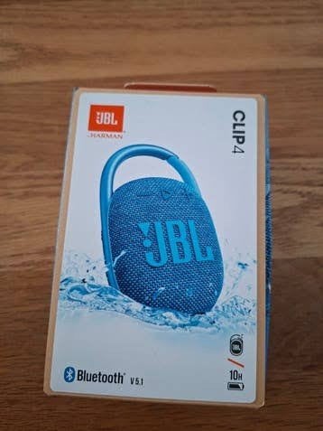 JBL Clip 4 Bluetooth speaker blauw met originele opbergtas, Audio, Tv en Foto, Ophalen of Verzenden, Nieuw