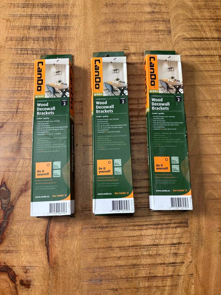 3x CanDo Wood Decowall Brackets, Ophalen of Verzenden, Nieuw