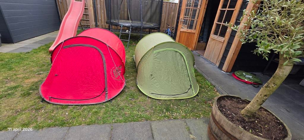1  x quechua pop up tent, Caravans en Kamperen, Tenten, Ophalen of Verzenden, Zo goed als nieuw, Tot en met 2