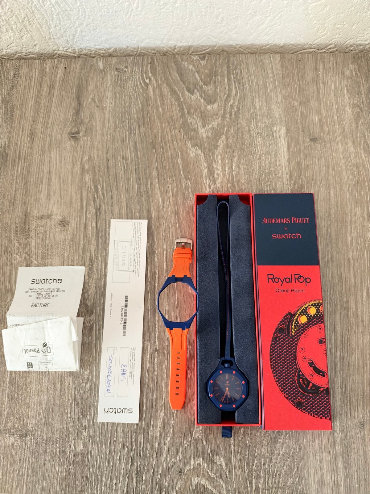 Swatch x Audemars Piguet Royal Pop Orenji Hachi, Kunststof, Polshorloge, Swatch, Nieuw