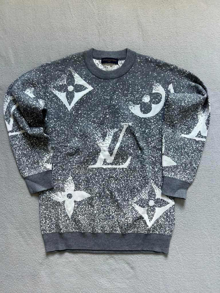 Gray monogram longsleeve, Verzenden, Nieuw, Maat 48/50 (M), Grijs