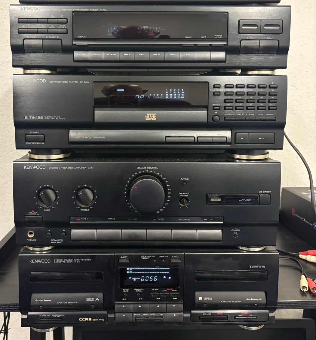 Vintage Kenwood Hifi Set A-54 - CD, Tuner, Versterker, Cas, Audio, Tv en Foto, Stereo-sets, Ophalen, Gebruikt, Cassettedeck, Losse componenten