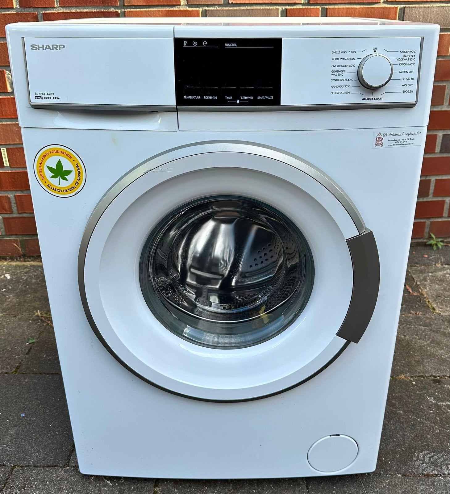 Wasmachine SHARP ( bezorging mogelijk), Ophalen of Verzenden, Zo goed als nieuw