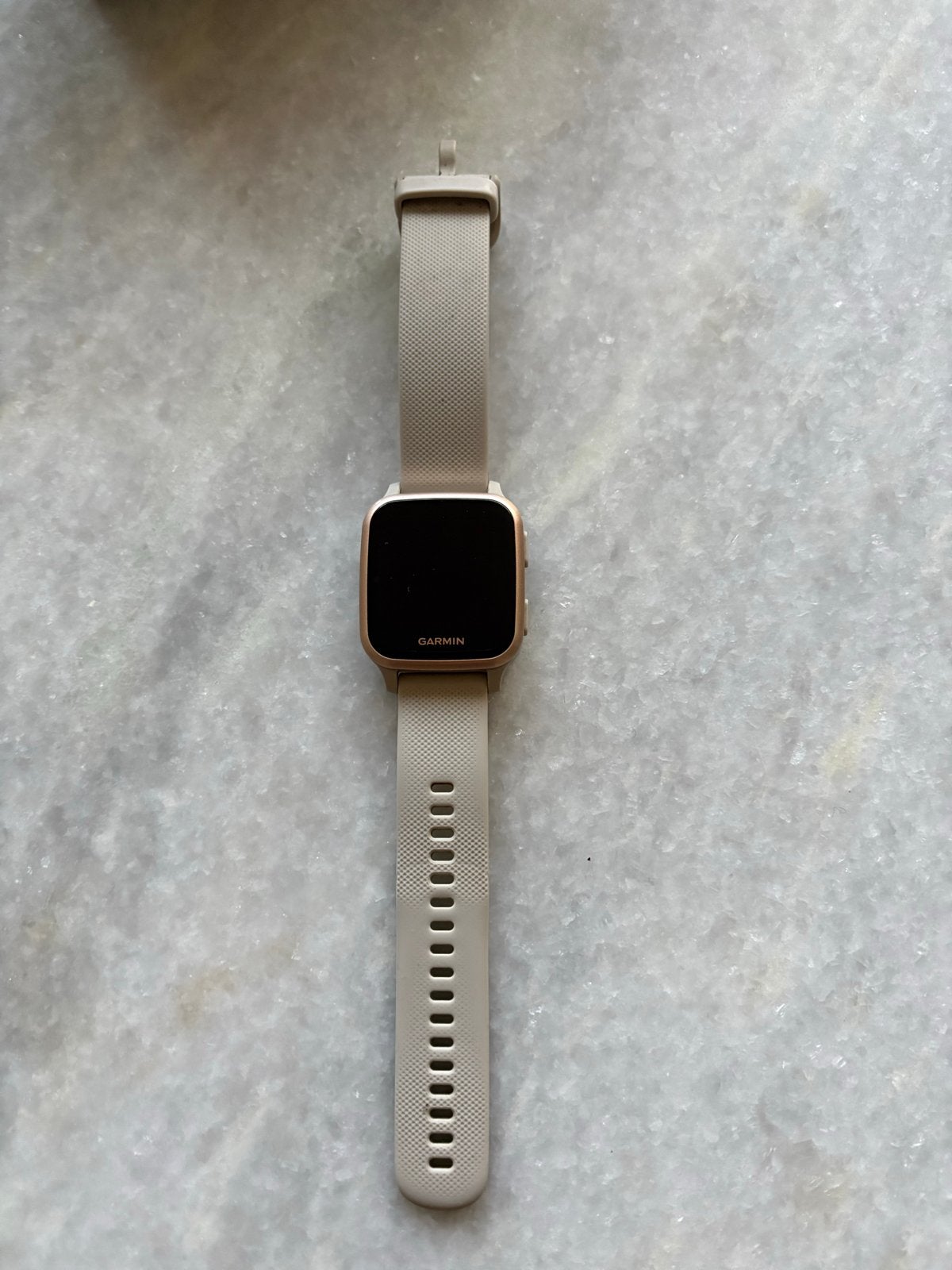 Garmin Venu SQ Music - Zand/Beige GPS Smartwatch, Ophalen, Afstand, Geel, Zo goed als nieuw