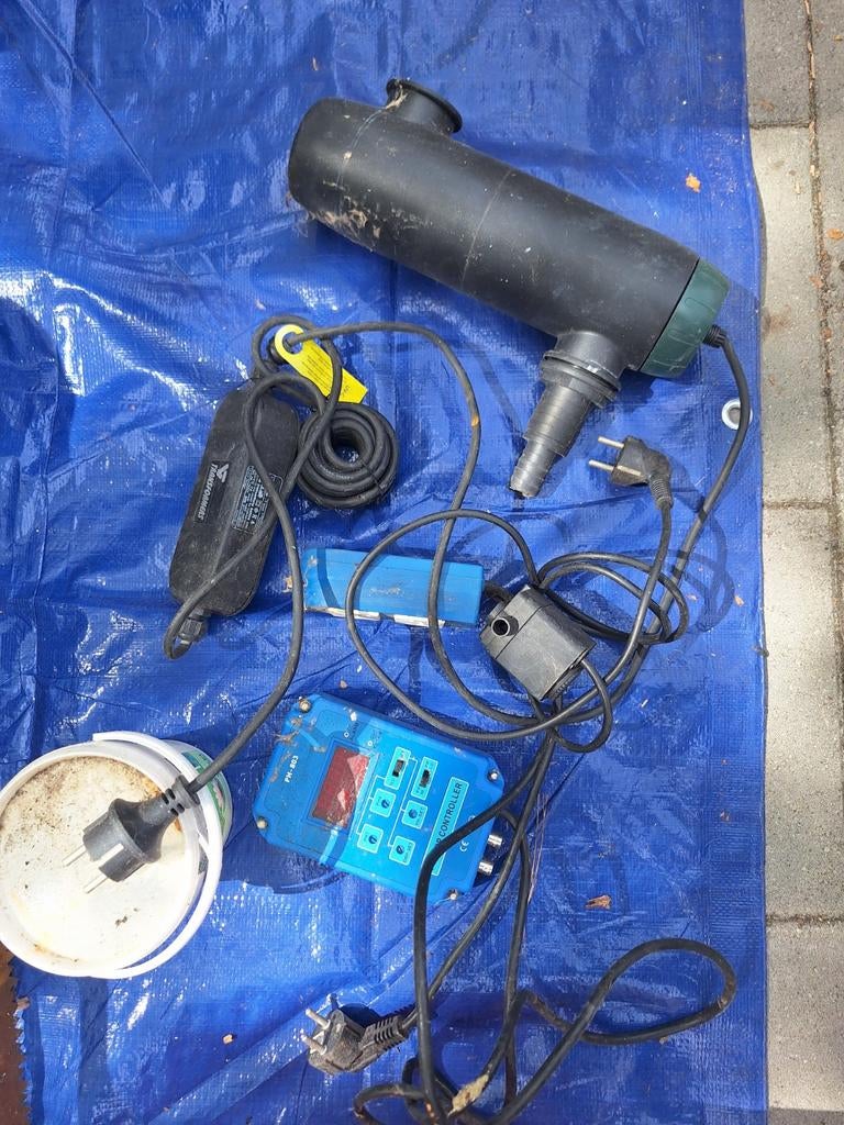 Diverse vijverartikelen: UV lamp, luchtpomp, controller, Ophalen of Verzenden, Vijverfilter