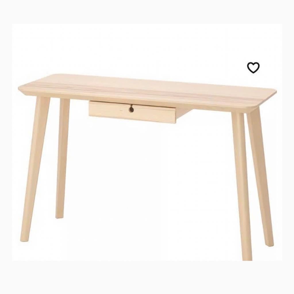 IKEA Lisabo Bureau met lade - Zo goed als nieuw, Huis en Inrichting, Bureaus, Ophalen, Scandinavisch, Zo goed als nieuw, IKEA
