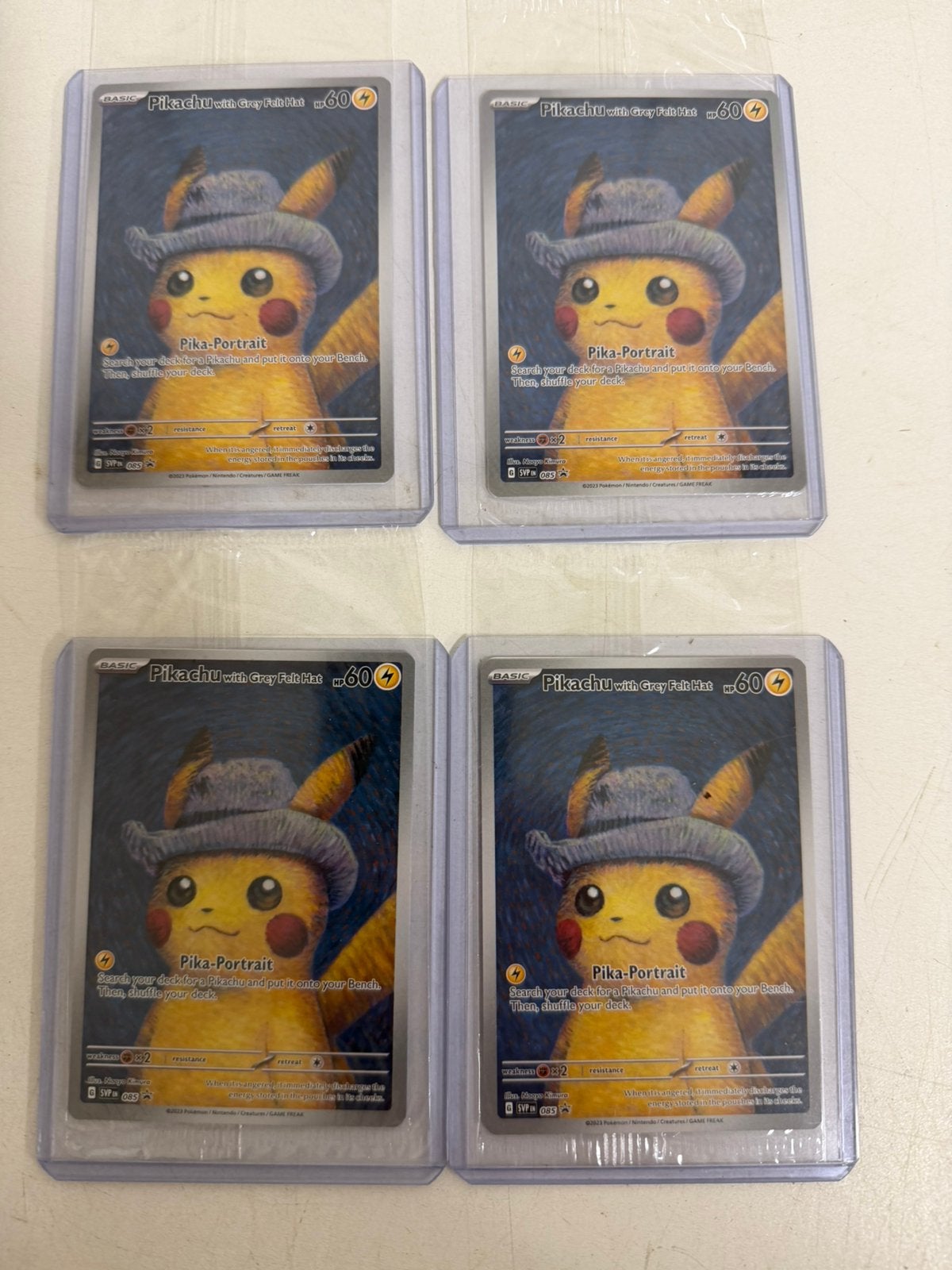 Pokemon Pikachu van Gogh 4x sealed, Ophalen of Verzenden, Zo goed als nieuw