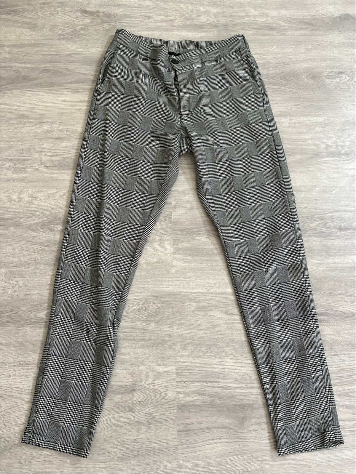DAZ Daily Aesthetikz Houndstooth broek, Kleding | Heren, Ophalen of Verzenden, Zo goed als nieuw, Maat 46 (S) of kleiner, Grijs