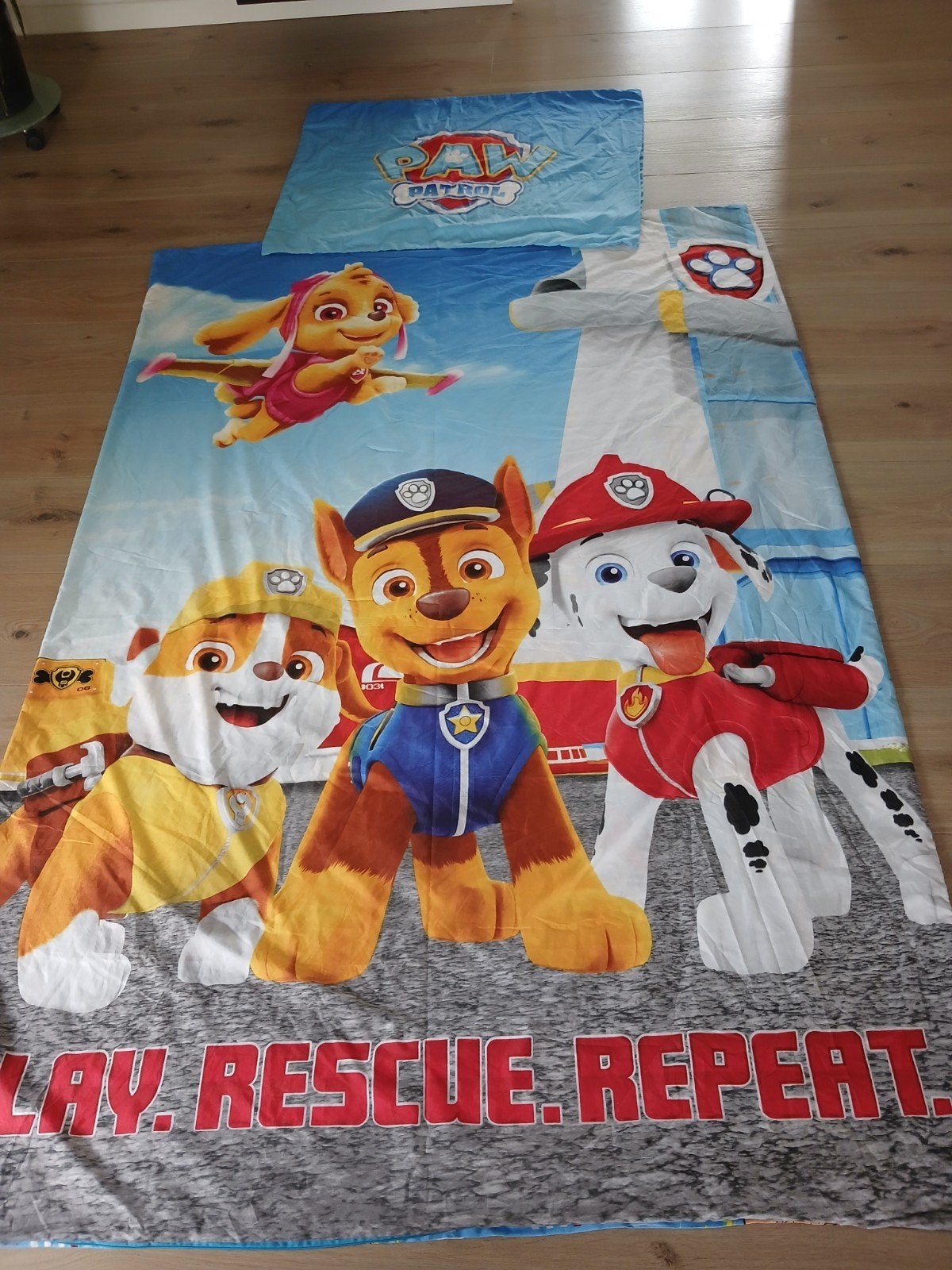 Dekbedovertrekset Paw Patrol, Kinderen en Baby's, Kinderkamer | Beddengoed, Ophalen of Verzenden, Zo goed als nieuw, Jongetje of Meisje