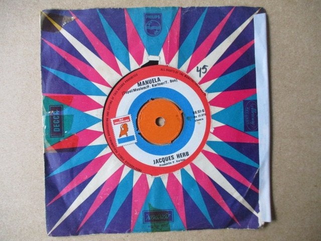 s0280 jacques herb - manuela 2, Cd's en Dvd's, Ophalen, Gebruikt, 7 inch, Overige genres