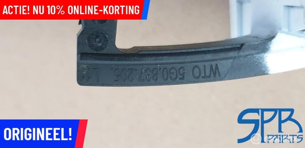 GOLF 7 VII LOK1 LINKS Deurgreep Linksvoor Linksachter GREEP, Volkswagen, Nieuw, Ophalen of Verzenden