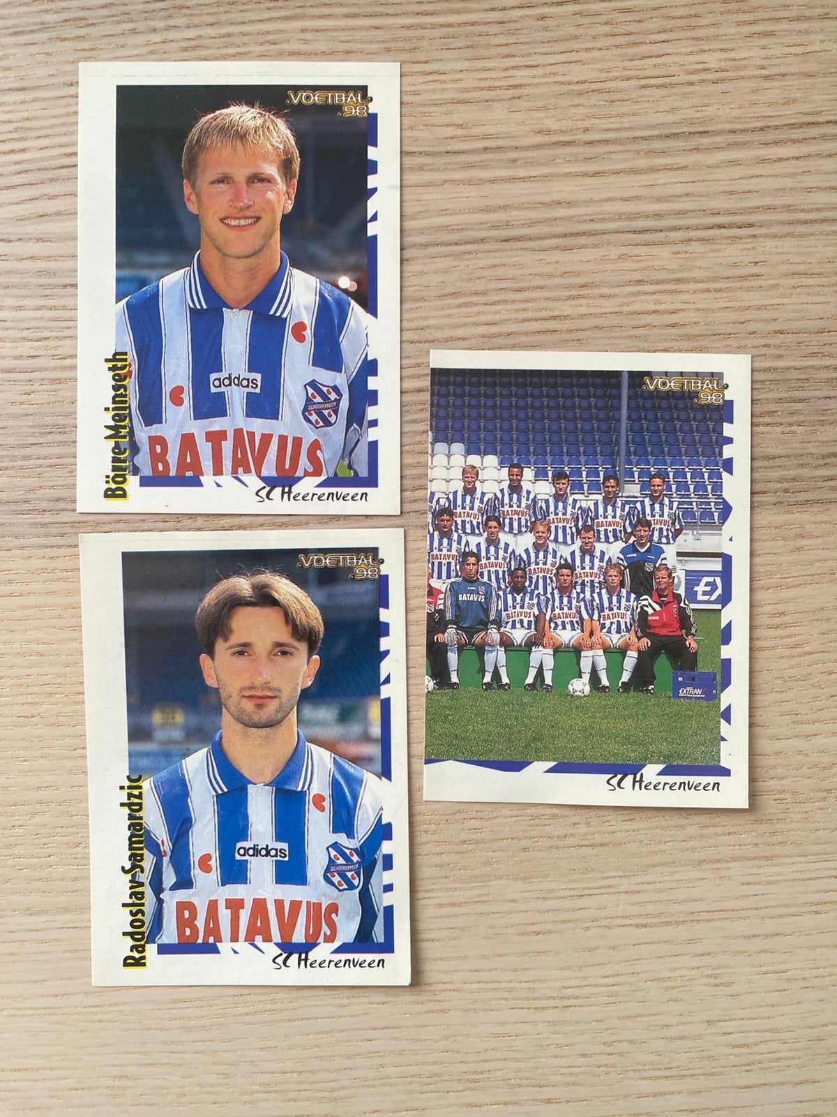 Panini Voetbal 98 Heerenveen, Verzenden, Zo goed als nieuw, Overige binnenlandse clubs, Poster, Plaatje of Sticker