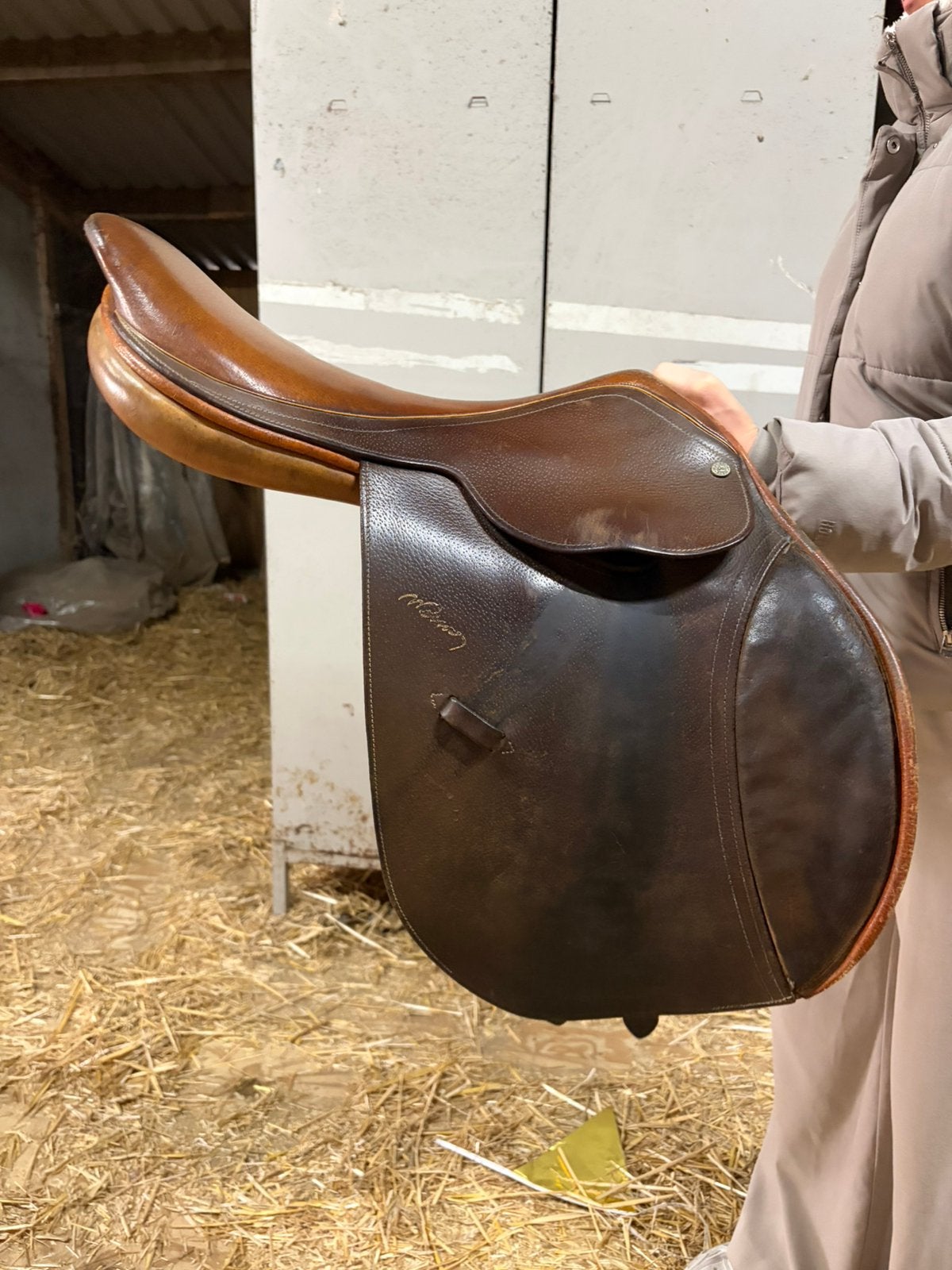 Springzadel Pessoa 17,5 inch, Dieren en Toebehoren, L (17.5 inch), Gebruikt, Vlakke zit, Overige merken