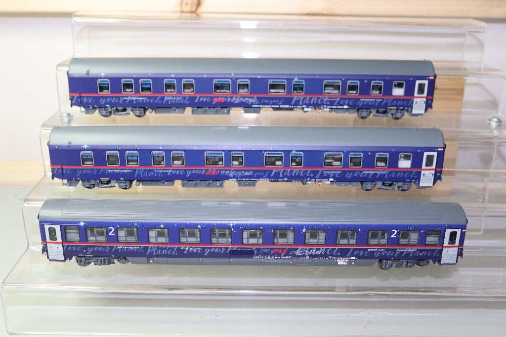 LS Models PIRATA PI9719 Nightjet LOVE YOUR PLANET van de ÖBB, Overige merken, Gelijkstroom, Ophalen of Verzenden, Nieuw