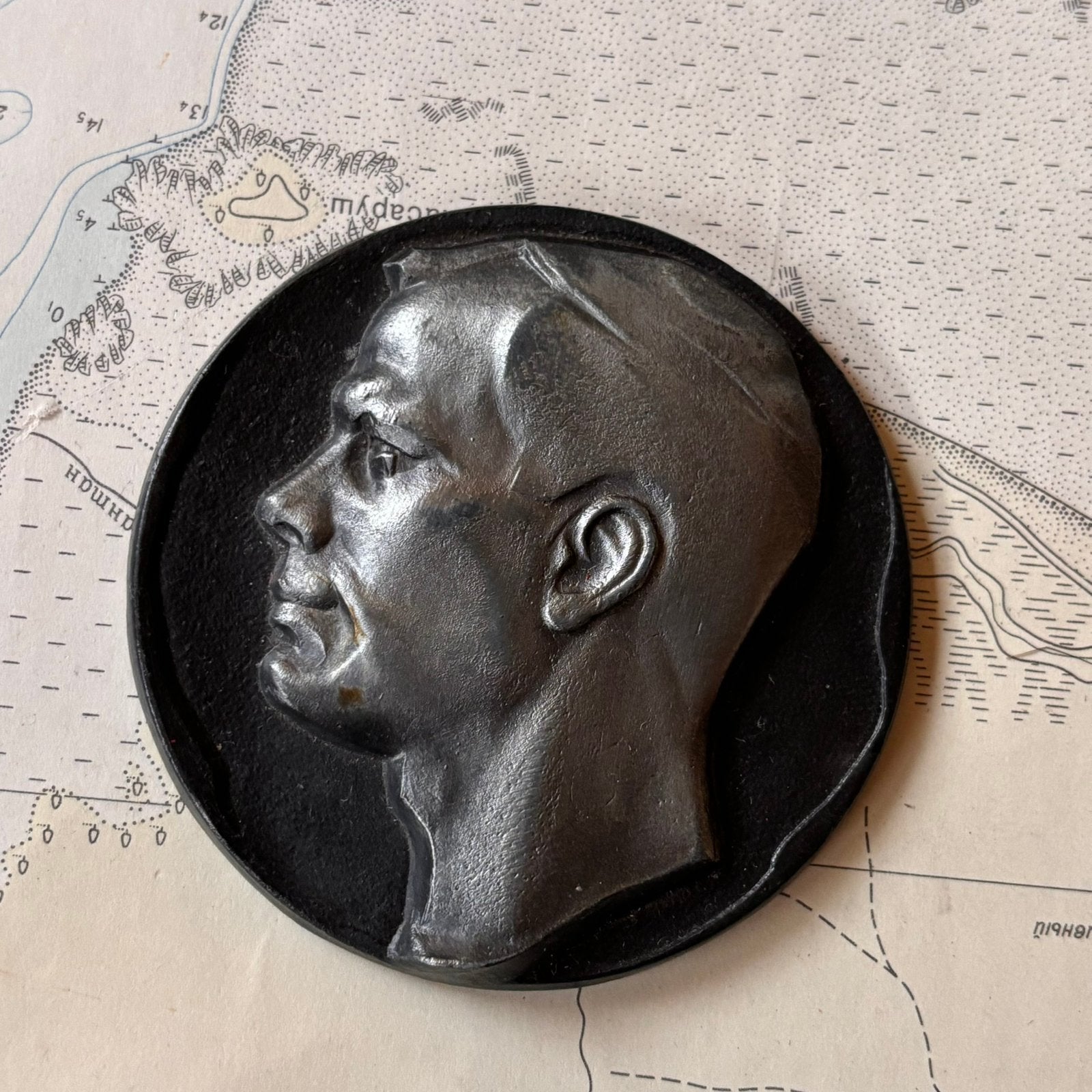 Vintage Sovjet Herdenkingsmedaille Yuri Gagarin – Eerste Men, Ophalen of Verzenden