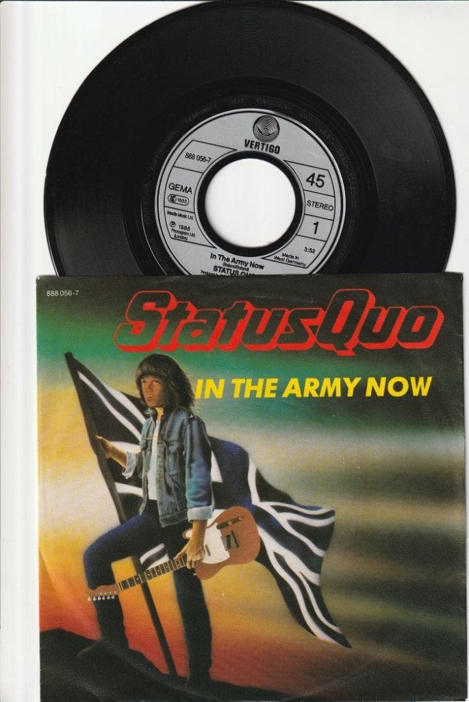 STATUS QUO   -   IN THE ARMY NOW   /////   HEARTBURN   [7''], 7 inch, Zo goed als nieuw, Pop, Overige typen