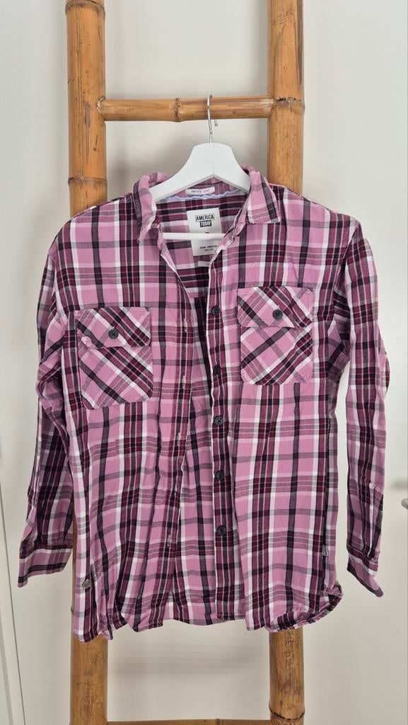 Roze ruit blouse, American Today, Ophalen of Verzenden, Meisje, Overhemd of Blouse