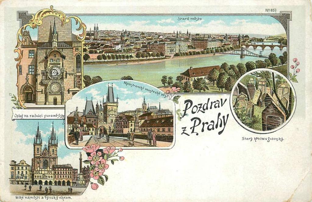 381-213-045 Pozdrav z Prahy, Verzenden, Voor 1920, Overig Europa