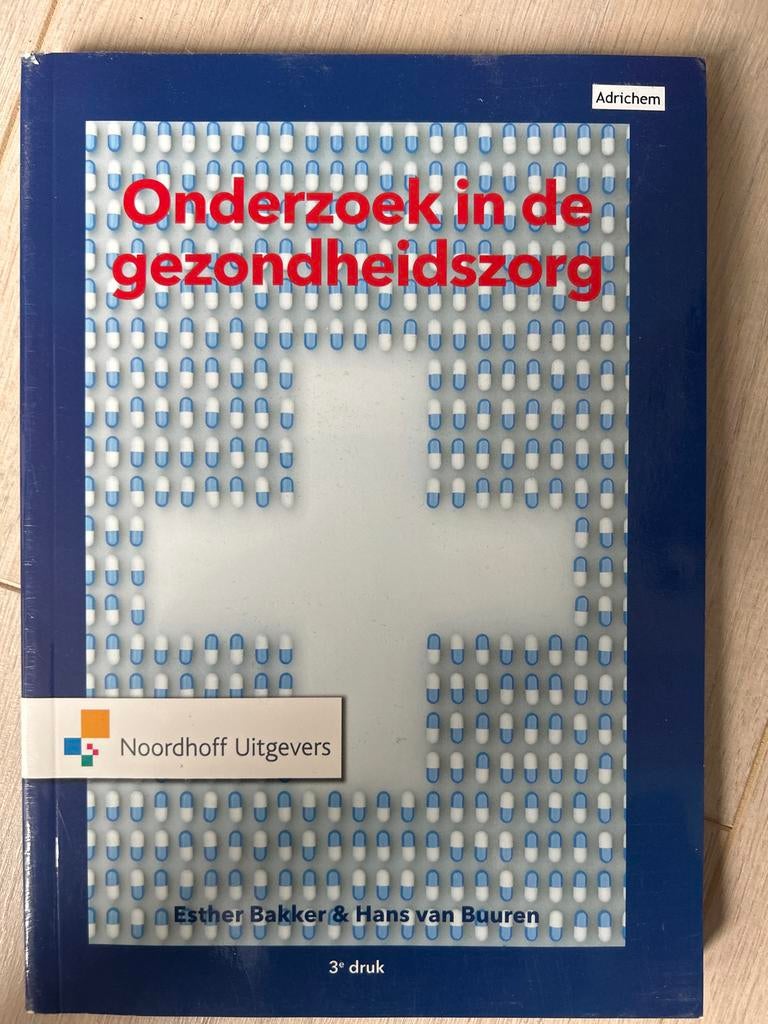 Onderzoek in de gezondheidszorg - Esther Bakker, Boeken, Ophalen of Verzenden, Gamma, Zo goed als nieuw, HBO