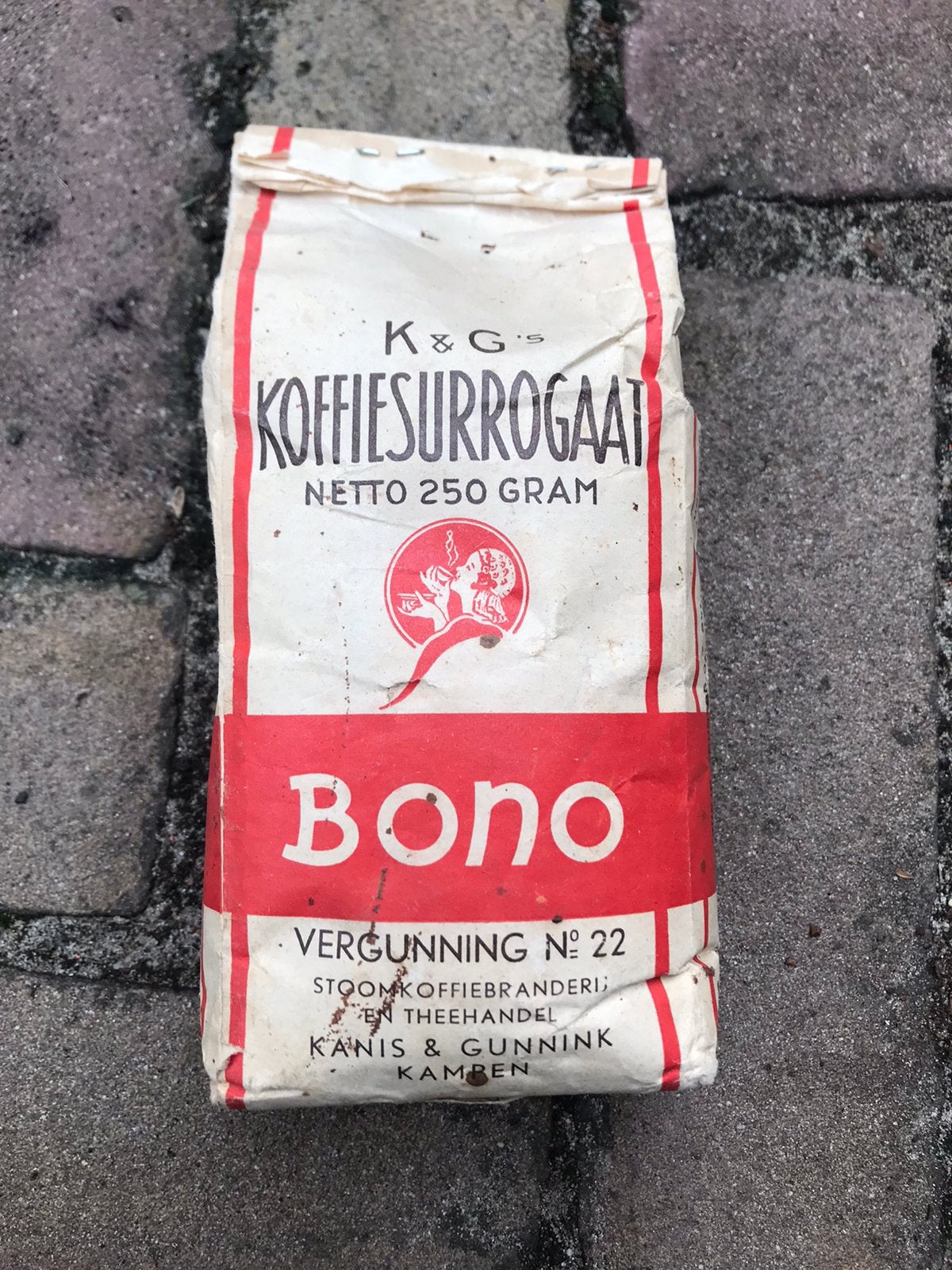 Pakje Kanis & Gunnink surrogaat koffie periode WO2, Ophalen of Verzenden, Overige soorten, Nederland