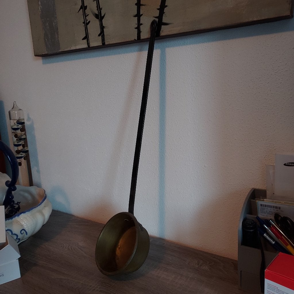 Pan met lange steel Rouillet Mouchel, Huis en Inrichting, Keuken | Potten en Pannen, Ophalen of Verzenden, Gebruikt, Overige materialen