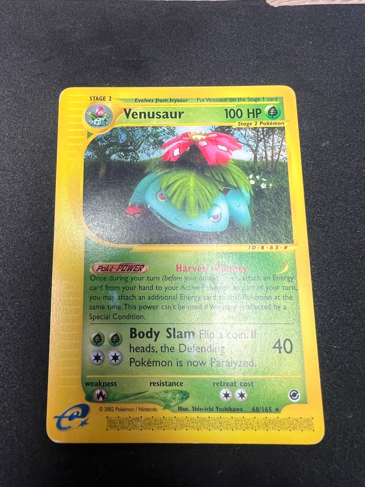 Pokémon Venusaur 68/165 Expedition base set non holo, Ophalen of Verzenden, Gebruikt, Losse kaart