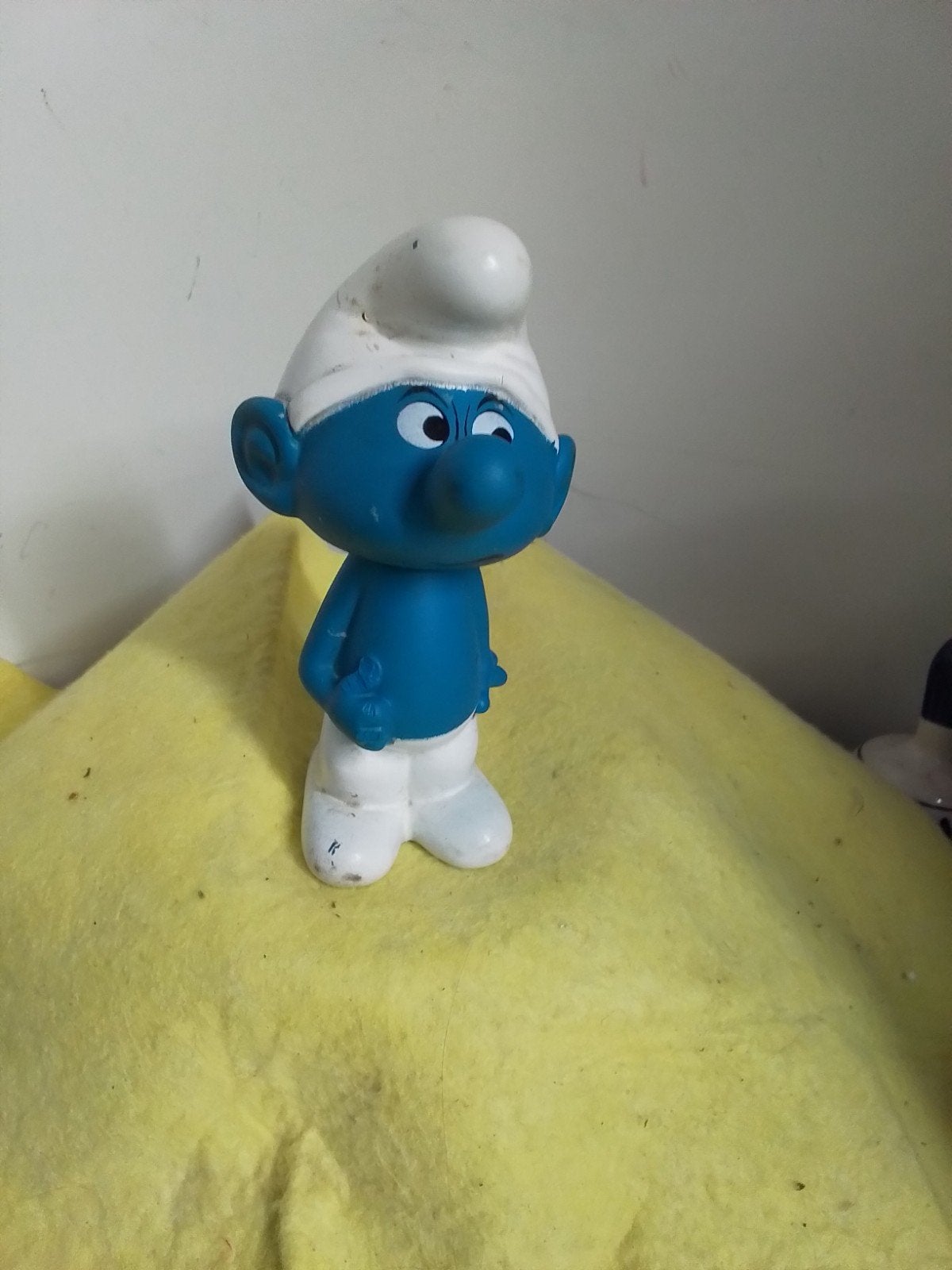 9824) mooie oude piep smurf  hoog 15cm, Verzamelen, Ophalen of Verzenden
