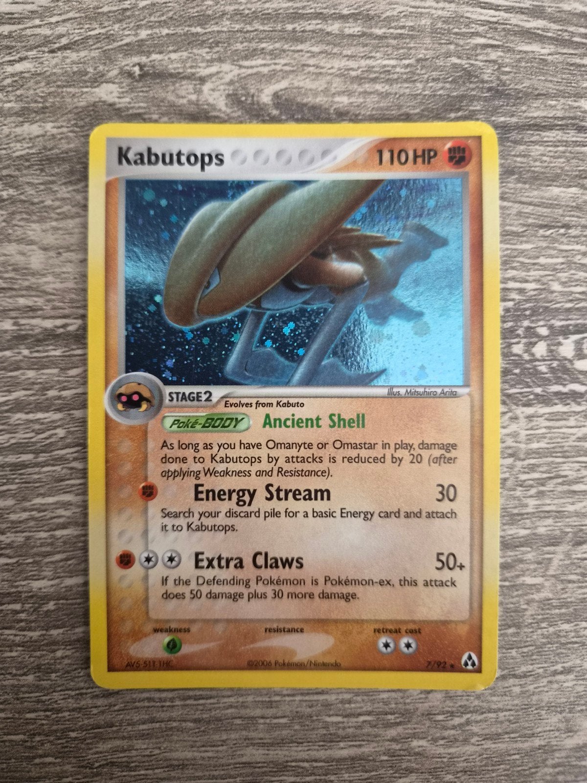 Kabutops holo Legend Maker, Ophalen of Verzenden, Zo goed als nieuw, Losse kaart, Foil