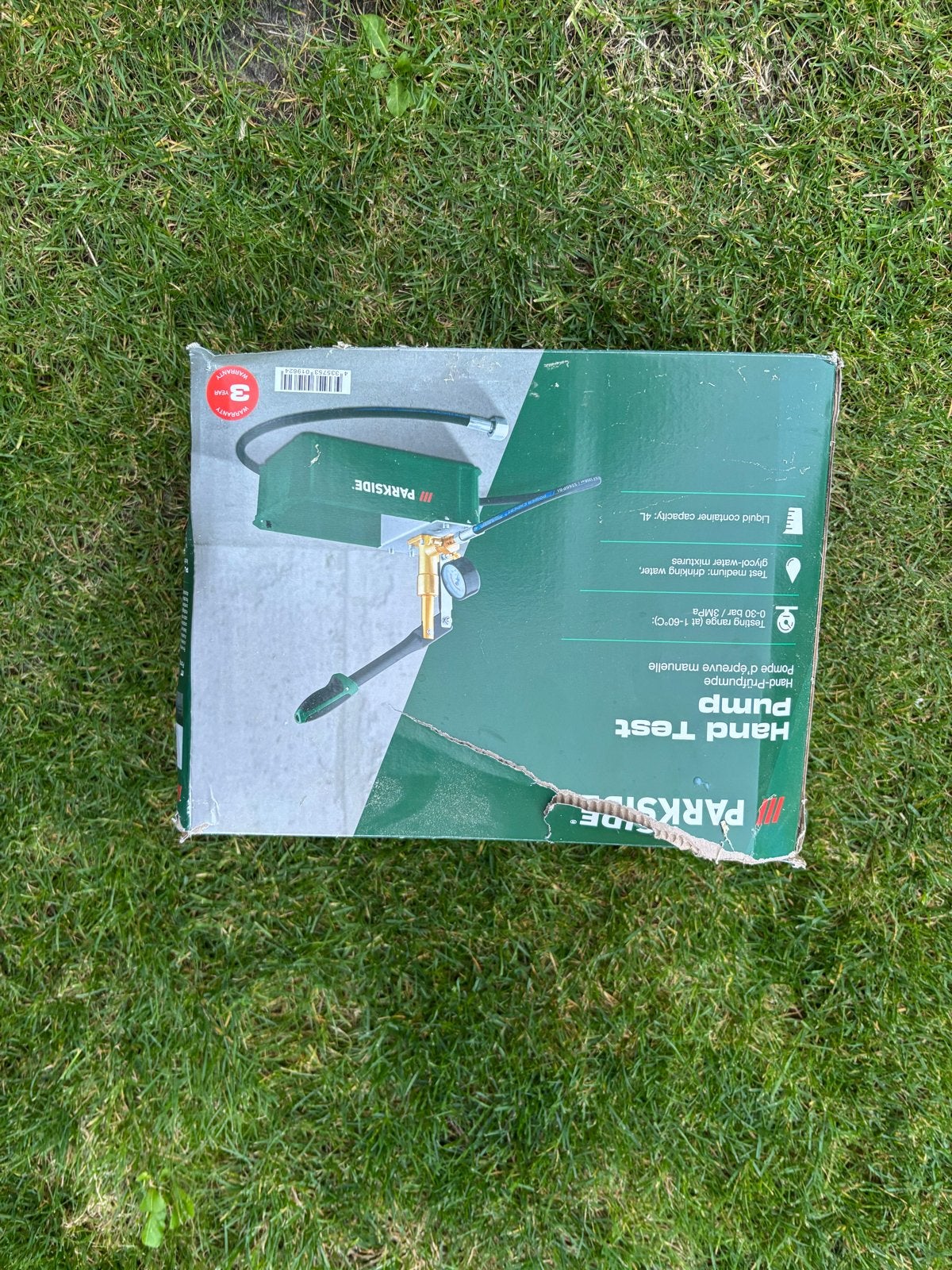 Parkside Hand Test Pump - Nieuw in doos, Ophalen of Verzenden, Nieuw, Overige typen, Parkside