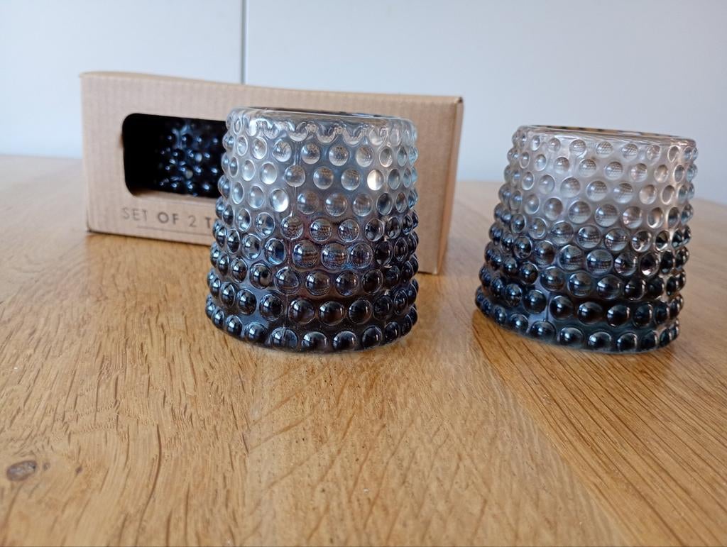 4 Nieuwe Waxinelichthouders - Senza Design, Huis en Inrichting, Woonaccessoires | Kandelaars en Kaarsen, Overige materialen, Nieuw
