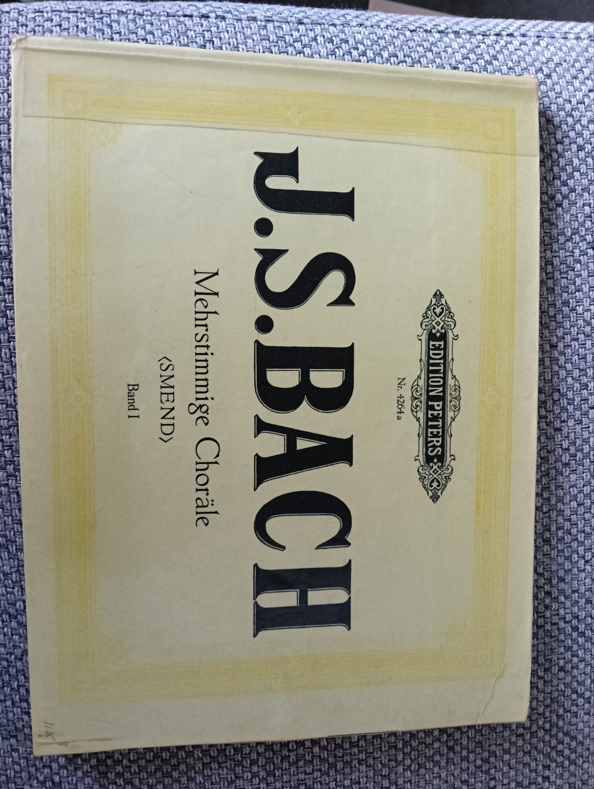J.S. Bach Meerstemmige Koralen - Band I (Edition Peters), Ophalen of Verzenden, Gebruikt, Artiest of Componist, Klassiek